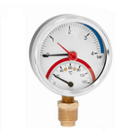 Термоманометр радиальный TM 80 (1/2", 4.0 бар) Afriso
