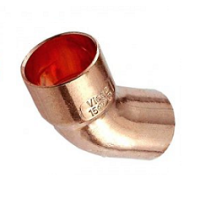 Коліно мідне 28 х 45° 1 муфти