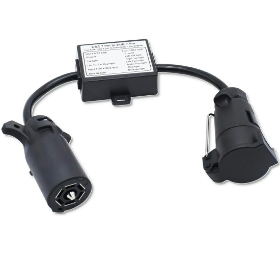 Адаптер-перехідник HP-trailer TLC77P-1 з американських розеток на євро-вилку 7 контактів (3145)