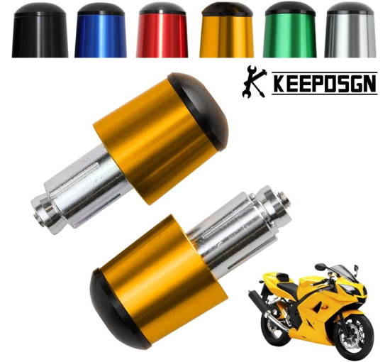 Алюмінієві заглушки керма мотоцикла KEEPDSGN FBA-EUYDEUJME168, золотистий (4063)