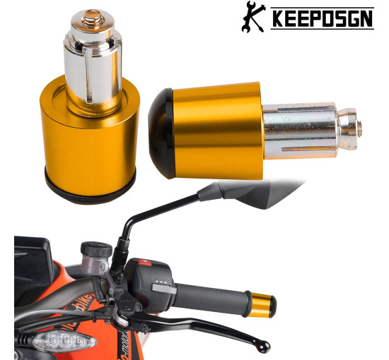 Алюмінієві заглушки керма мотоцикла KEEPDSGN FBA-EUYDEUJME168, золотистий (4063)