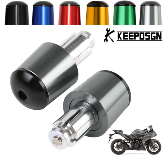 Алюмінієві заглушки керма мотоцикла KEEPDSGN FBA-EUYDEUJME169, титановий (4064)