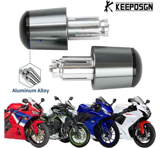 Алюмінієві заглушки керма мотоцикла KEEPDSGN FBA-EUYDEUJME169, титановий (4064)