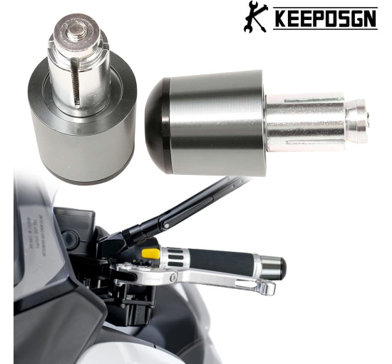 Алюмінієві заглушки керма мотоцикла KEEPDSGN FBA-EUYDEUJME169, титановий (4064)