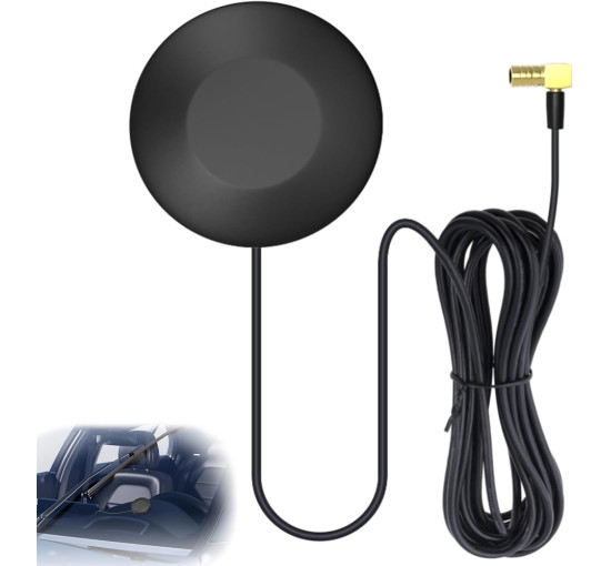 Антенна AOUZOVLI CZNLWM14 DAB Антенна Автомобильная, для радиоприемников Pioneer, Kenwood, Alpine и Ailitech DAB+ антенна, черная (0192)