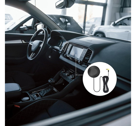 Антенна AOUZOVLI CZNLWM14 DAB Антенна Автомобильная, для радиоприемников Pioneer, Kenwood, Alpine и Ailitech DAB+ антенна, черная (0192)