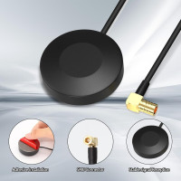 Антена AOUZOVLI CZNLWM14 DAB Антена Автомобільна, для радіоприймачів Pioneer, Kenwood, Alpine та Ailitech DAB+ антена, чорна (0192)