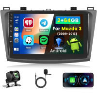 Автомагнитола Inefala 9 дюймов Android 15 для Mazda 3 2009-2013 (4105)