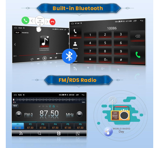 Автомагнітола Inefala 9 дюймів Android 15 для Mazda 3 2009-2013 (4105)