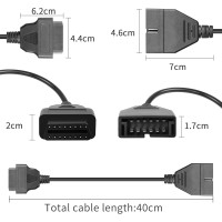 Автомобильный диагностический кабель-адаптер YACSEJAO YA-BDUF0 (4125)