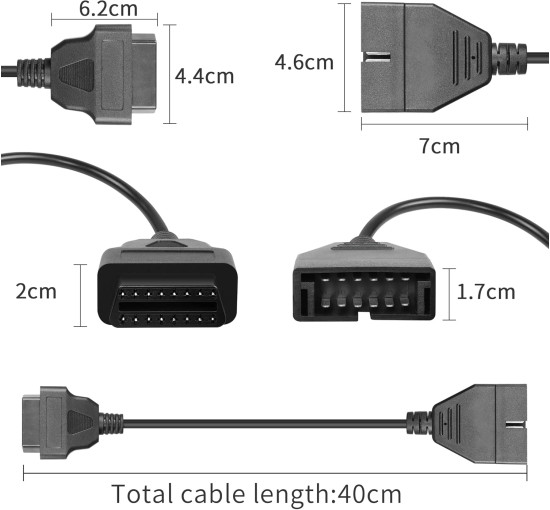 Автомобільний діагностичний кабель-адаптер YACSEJAO YA-BDUF0 (4125)