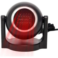 Автомобильный воздушный обогреватель лобового стекла NanDeZ 12V портативный автомобильный обогреватель 360 градусов поворотный, черный (0153)