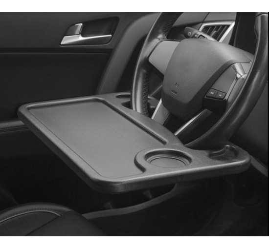 Автомобільний столик-підставка на кермо, автостолик,  чорний (4118)