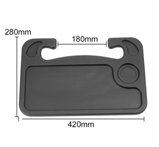 Автомобільний столик-підставка на кермо, автостолик,  чорний (4118)