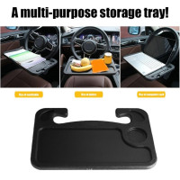 Автомобільний столик-підставка на кермо, автостолик,  чорний (4118)