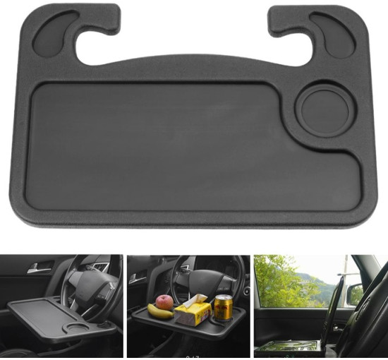 Автомобільний столик-підставка на кермо, автостолик,  чорний (4118)