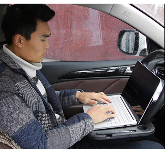 Автомобільний столик-підставка на кермо, автостолик,  чорний (4118)