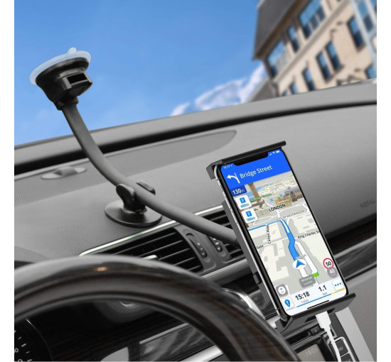 Автомобильный держатель для телефона APPS2Car KWSS277, присоска 360° (3028)