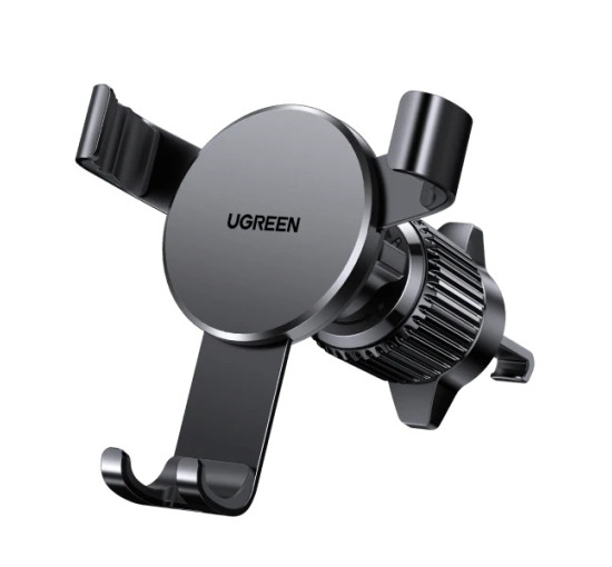 Автомобільний тримач для телефону UGREEN Auto Lock з регульованим поворотом на 360° через вентиляційний отвір, чорний (0022)