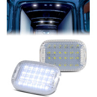 Білі світлодіодні плафони PWOBVZ для салону, купольної підсвітки для Ford Transit (4012)