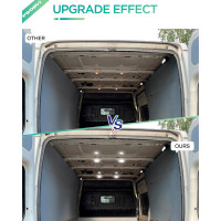 Білі світлодіодні плафони PWOBVZ для салону, купольної підсвітки для Ford Transit (4012)