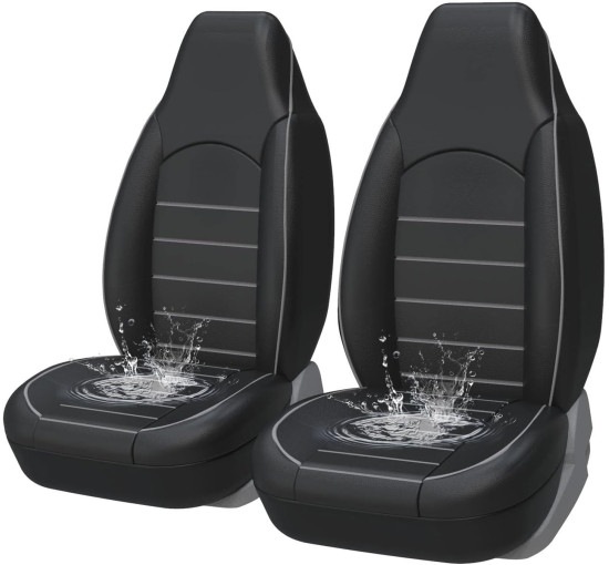 Чохли для передніх сидінь AUTOYOUTH Y40724-GRAY, універсальні, сірі (4117)