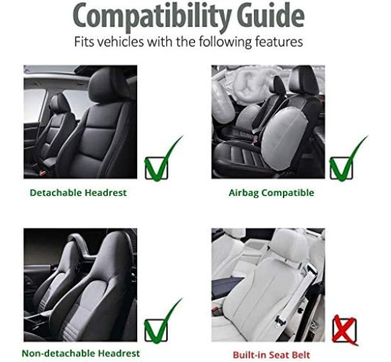 Чохли для передніх сидінь AUTOYOUTH Y40724-GRAY, універсальні, сірі (4117)