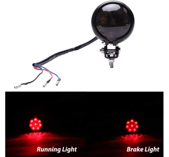 Cвітлодіодний гальмівний задній ліхтар DREAMIZER FBA-EUYDEUJME070 для Street Bike, димчастий (4065)