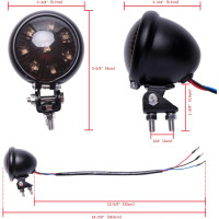 Cвітлодіодний гальмівний задній ліхтар DREAMIZER FBA-EUYDEUJME070 для Street Bike, димчастий (4065)