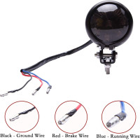 Cвітлодіодний гальмівний задній ліхтар DREAMIZER FBA-EUYDEUJME070 для Street Bike, димчастий (4065)