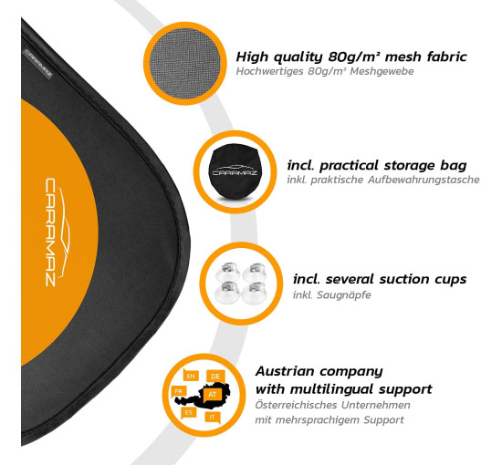 Дитячий автомобільний сонцезахисний тент CARAMAZ Safari_cups25 із захистом від сонця 48 x 30 см з присоскою (2143)