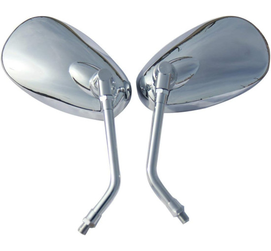 Дзеркала MotorToGo MRZBH-Ruckus50NPS50S для мотоцикла, сумісні з Honda Ruckus 50 NPS50S, хром (4036)