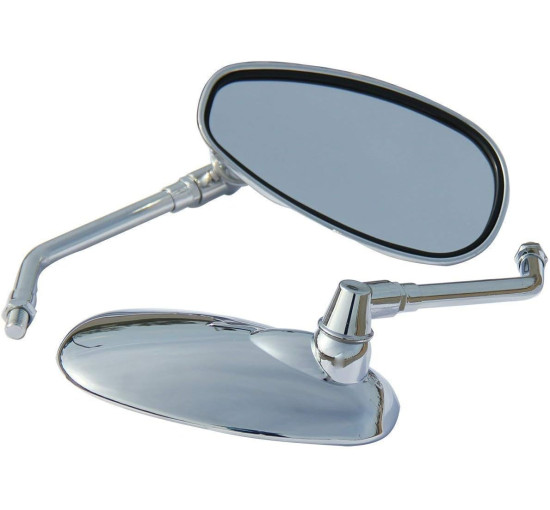 Дзеркала MotorToGo MRZBH-Ruckus50NPS50S для мотоцикла, сумісні з Honda Ruckus 50 NPS50S, хром (4036)