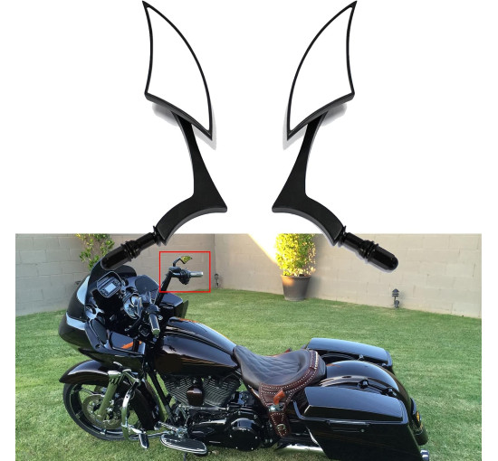 Дзеркала заднього виду MISS MOLY LXECBUS242 для мотоцикла, чорний (2191)