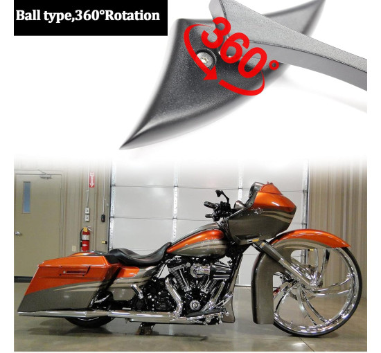 Дзеркала заднього виду MISS MOLY LXECBUS242 для мотоцикла, чорний (2191)