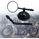 Дзеркало заднього виду для мотоцикла Harley Dyna Bobber Chopper Old School 1982-2018, чорний (2169)