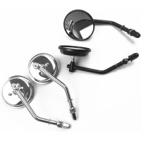 Дзеркало заднього виду для мотоцикла Harley Dyna Bobber Chopper Old School 1982-2018, чорний (2169)