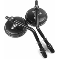 Дзеркало заднього виду для мотоцикла Harley Dyna Bobber Chopper Old School 1982-2018, чорний (2169)