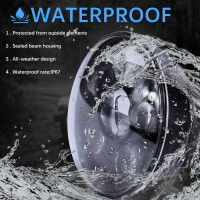 Фара для мотоцикла DREAMIZER WFMEUJLL290, 5,75-дюймова, 45 Вт, чорна (4029)