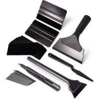 FOSHIO набор лапаток для автомобильной пленки для тонировки FS76, черный (5067)