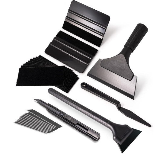 FOSHIO набір лапаток для автомобільної плівки для тонування ‎FS76, чорний (5067)