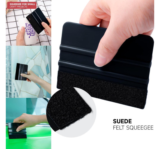 FOSHIO набір лапаток для автомобільної плівки для тонування ‎FS76, чорний (5067)