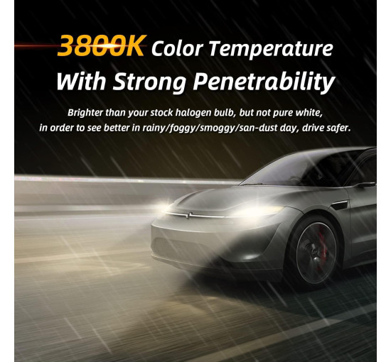 Галогенна фара дальнього та ближнього світла Sinoparcel HIR2/9012, заміна стандартної лампи 55 Вт, упаковка з 2 шт. (2014)