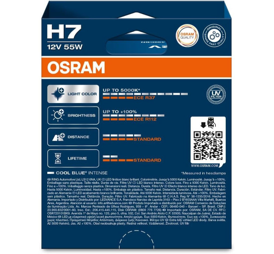 Галогенна лампа OSRAM 64210CBN-2HB для головного світла, світлодіодний вигляд, білий (4100)