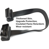 GFFG Автомобильный диагностический кабель GF-YK001-EU, OBD2 16-контактный, черный (5123)