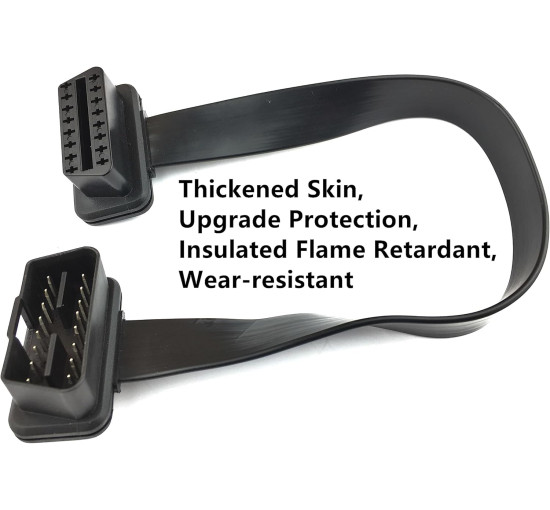 GFFG Автомобільний діагностичний кабель GF-YK001-EU, OBD2 16-контактний, чорний (5123)