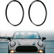 JAOGAUS пара міні-кільце для фар ‎FD002, сумісні з BMW Mini Cooper, глянцевий чорний (5025)