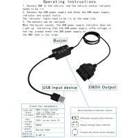Кабель аварийного питания ZKTOOL ZKEU038 для автомобильного ЭБУ (4144)
