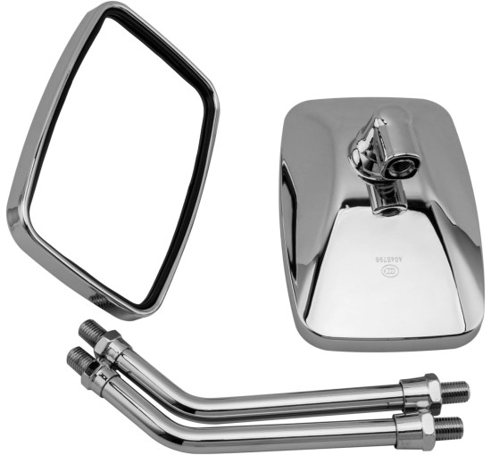 Хромоване дзеркало заднього виду BREDUXSER ‎JRTEU508-509 на кермо мотоцикла (4048)