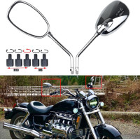 Хромоване дзеркало заднього виду BREDUXSER ‎JRTEU508 на кермі мотоцикла M10 M8 (2170)